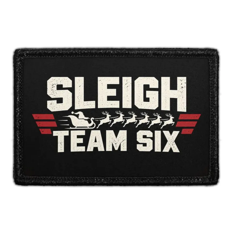 Pull Patch Sleigh Team Six patch velcro jul