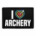 Pull Patch I Love Archery velcromærke bueskydning