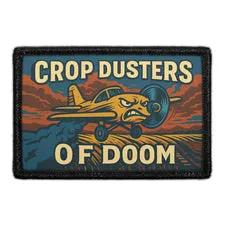 Pull Patch Crop Dusters Of Doom patch 76x51 mm humor
