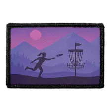 Pull Patch Female Disc Golfer patch med velcro 1 stk