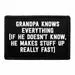 Pull Patch Grandpa Knows Everything velcropatch