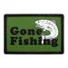 Pull Patch Gone Fishing Green lap velcro grøn
