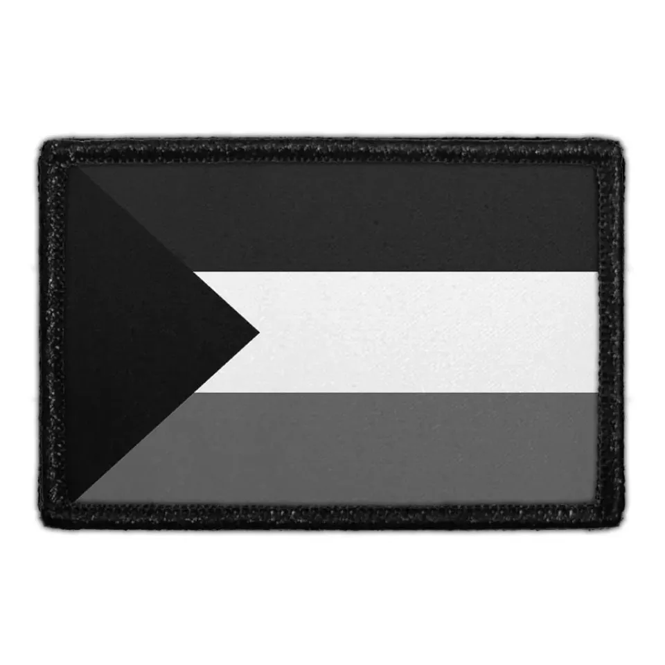 Pull Patch Palestine Flag patch sort hvid 3x2 flag