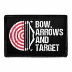 Pull Patch Bow Arrows Target patch velcro 76 mm