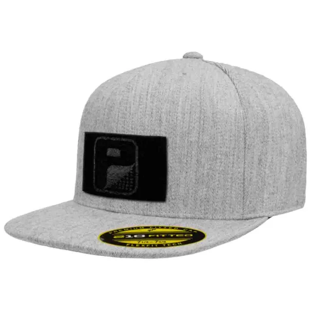 Pull Patch Premium Flat Bill Flexfit kasket heather grey stræk