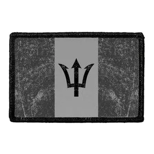 Pull Patch Barbados Flag patch sort hvid distressed