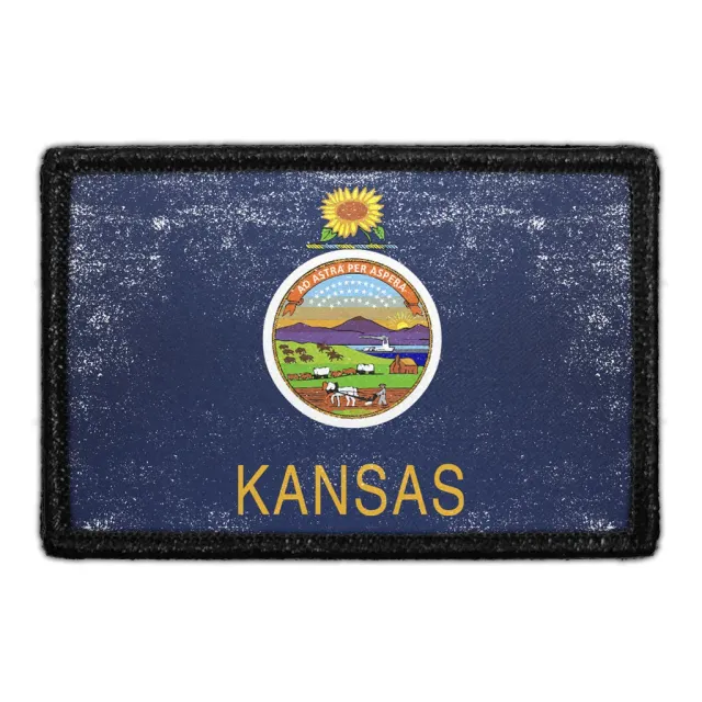 Pull Patch Kansas State Flag patch farve vintage