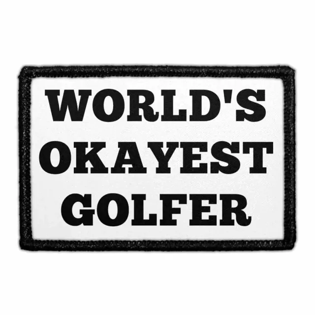 Pull Patch World's Okayest Golfer patch velcro