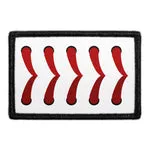 Pull Patch Baseball Threads patch med velcro 7,6 cm