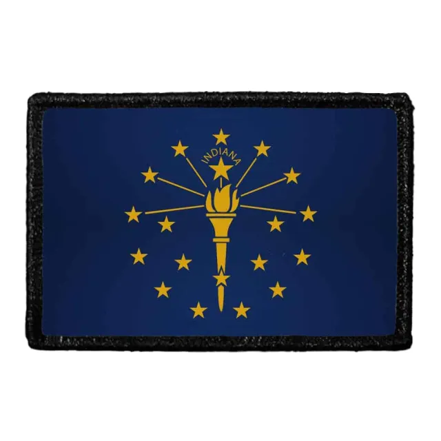 Pull Patch Indiana State Flag patch farve