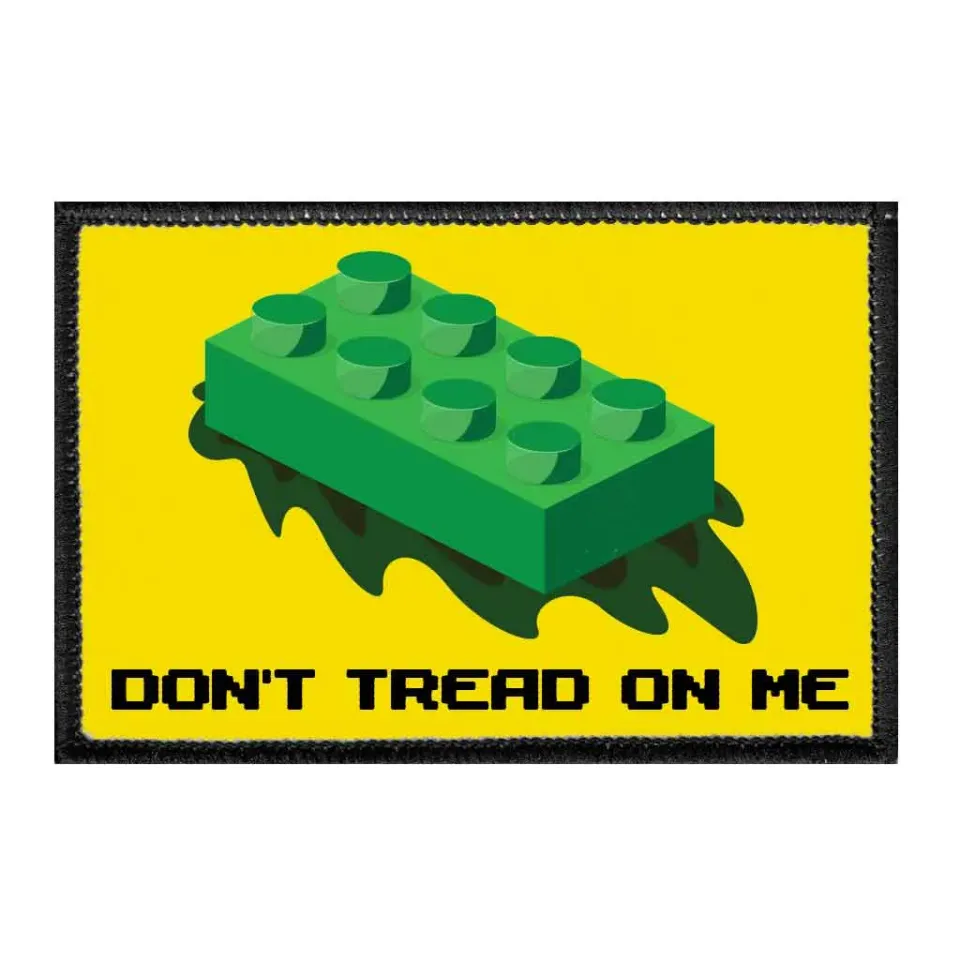 Pull Patch Don’t Tread Toy Block patch med velcro