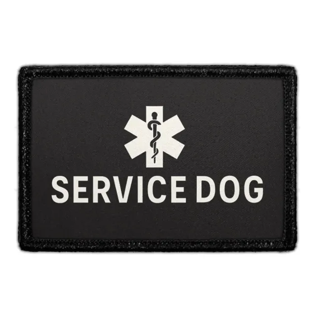 Pull Patch Service Dog Badge patch med velcro