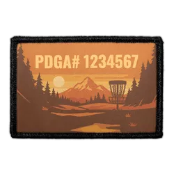 Pull Patch PDGA Mountain custom patch med velcro