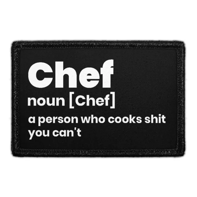 Pull Patch Chef Description velcropatch kokketekst