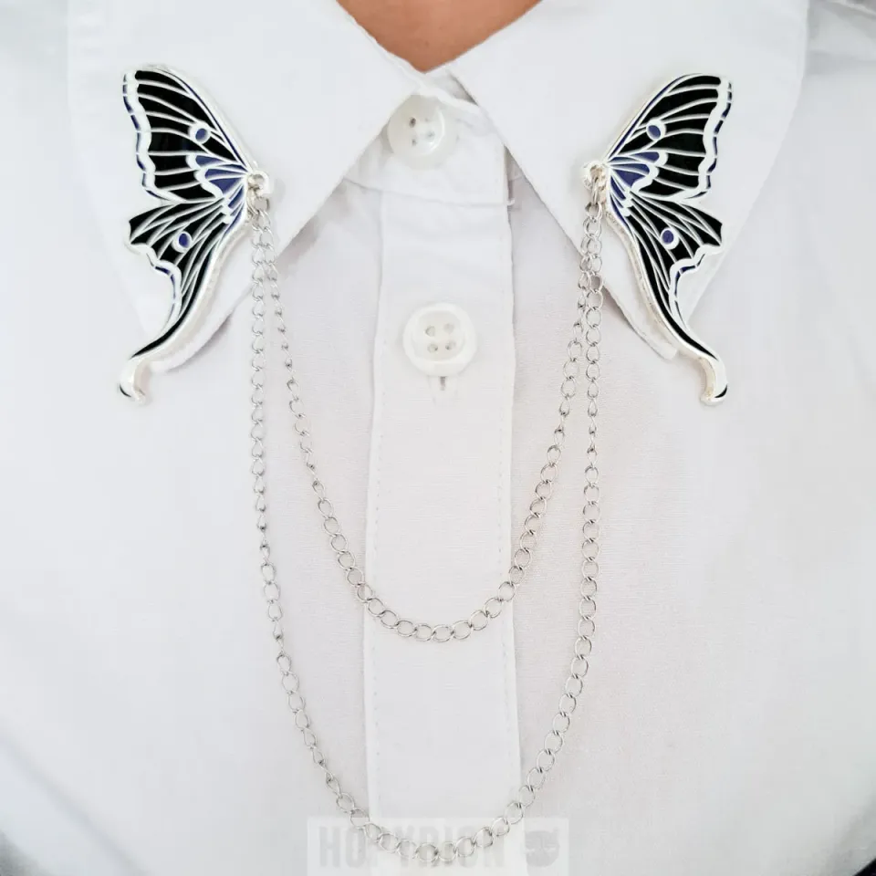 Hopyrion Moth Wings kravepin guld 5 cm