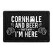 Pull Patch Cornhole and Beer That's Why I'm Here patch med velcro