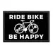 Pull Patch Ride Bike Be Happy patch velcro cykel