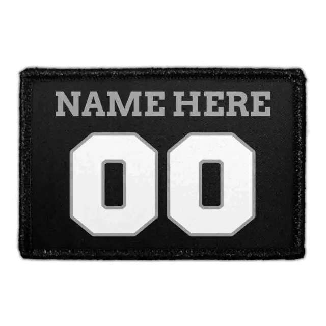 Pull Patch Customizable Jersey Silver/Black/White patch 1 stk