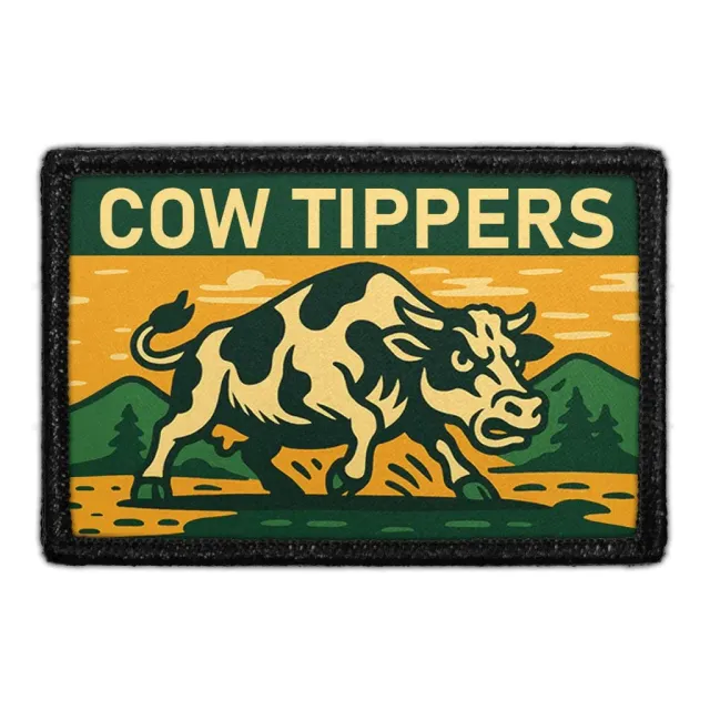 Pull Patch Cow Tippers patch med velcro 7,6x5,1 cm