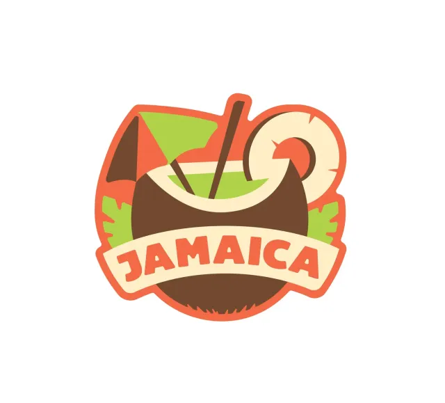 Vagabond Heart Jamaica klistermærke vinyl vejrbestandig