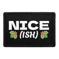 Pull Patch Nice Ish patch 7,6x5 cm sjov tekst