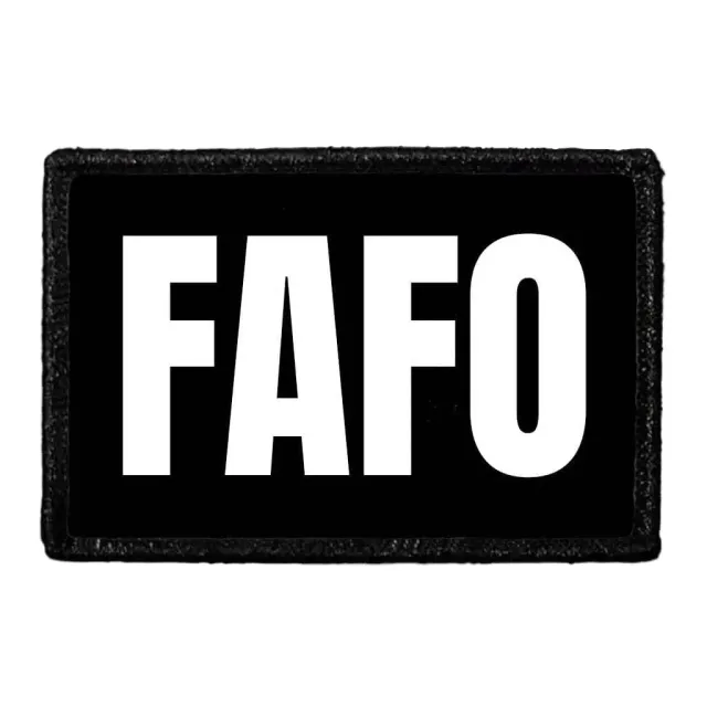 Pull Patch FAFO patch med velcro sort