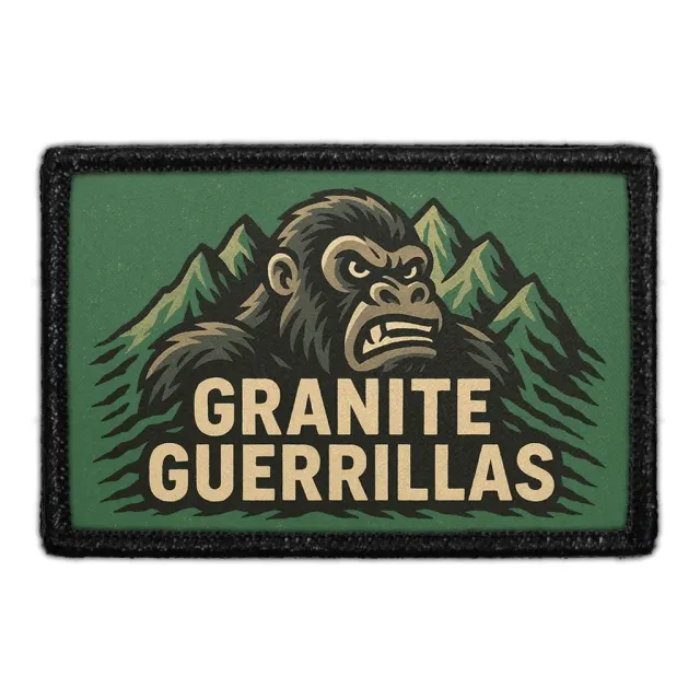 Pull Patch Granite Guerrillas patch med velcro 76x51 mm