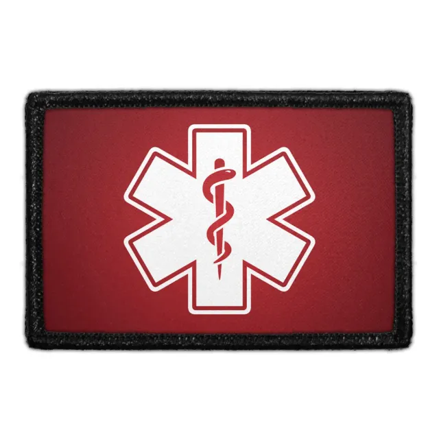 Pull Patch Medic Symbol White Red patch med velcro