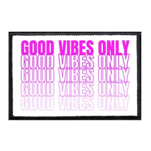 Pull Patch Good Vibes Only patch 3x2 lilla