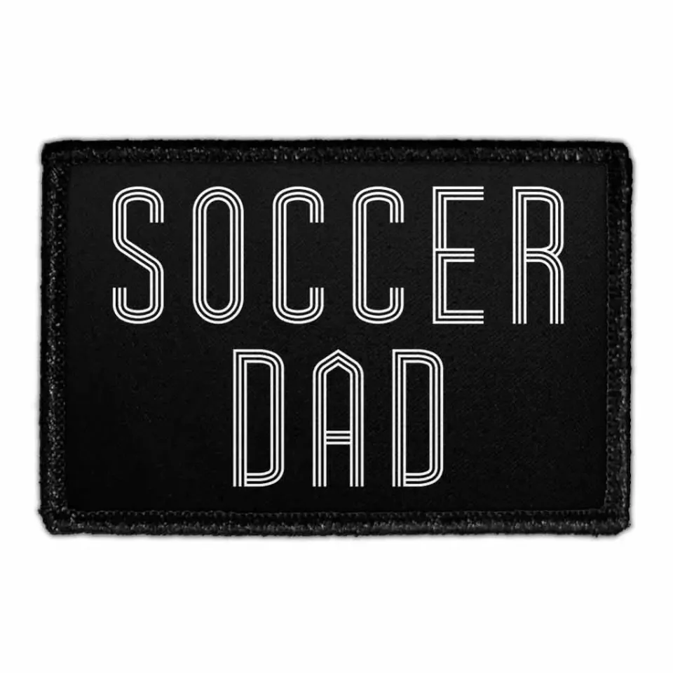 Pull Patch Soccer Dad patch velcro far 7,6x5 cm