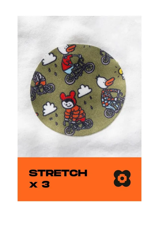 FabPatch STRETCH Cycling lapper 3 stk motiv