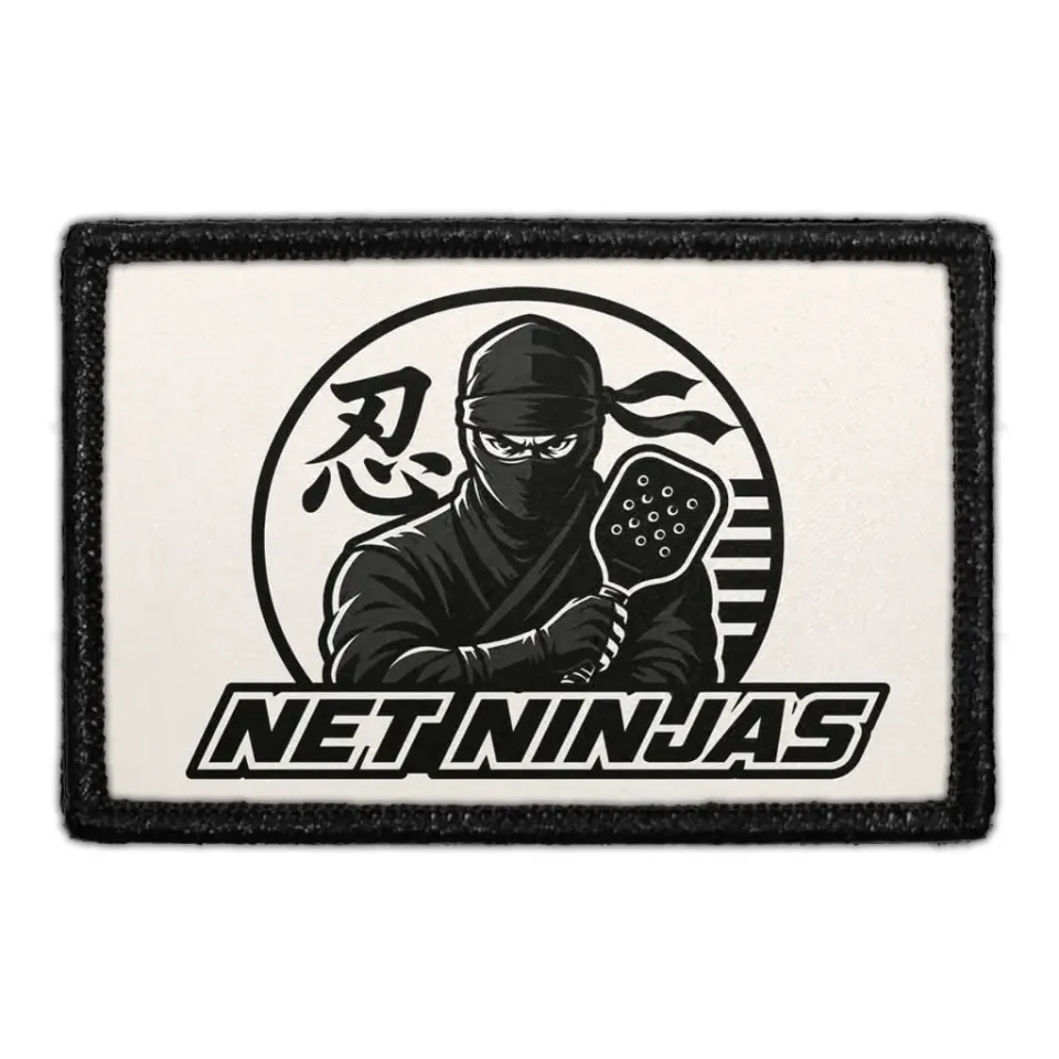 Pull Patch Net Ninjas pickleball patch 7,6x5 cm