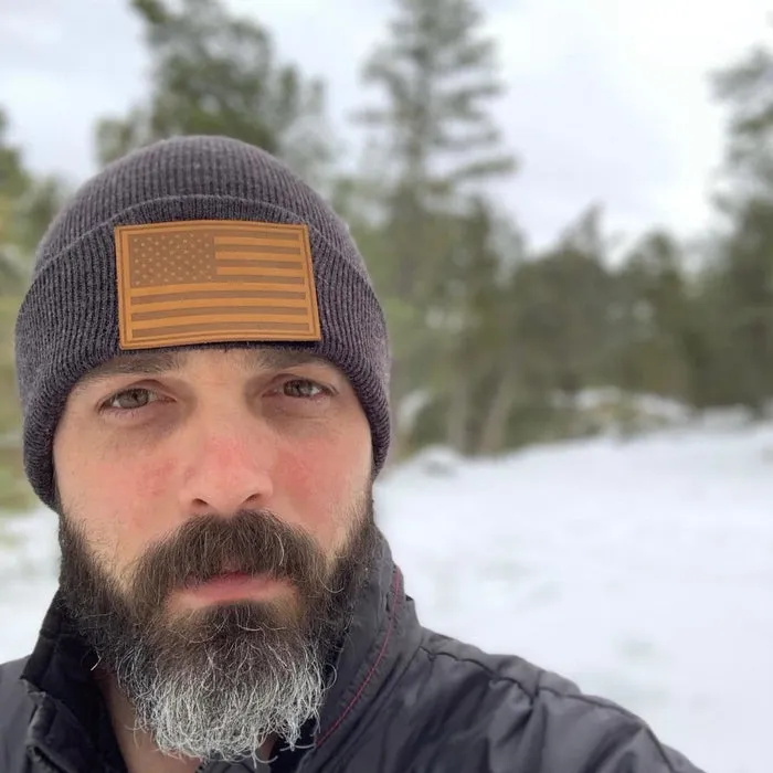 Pull Patch Premium Beanie Flexfit hue mørkegrå