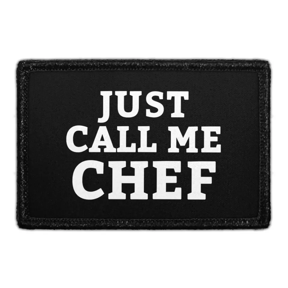 Pull Patch Just Call Me Chef patch med velcro chefmotiv