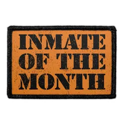 Pull Patch Inmate Of The Month patch velcro 76 mm humor