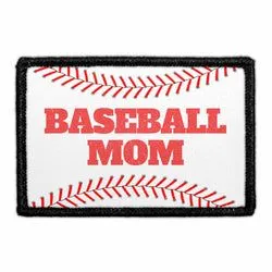 Pull Patch Baseball Mom patch med velcro 7,6 cm