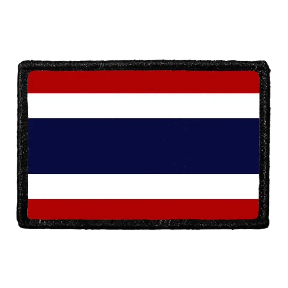 Pull Patch Thailand Flag patch farvet velcro