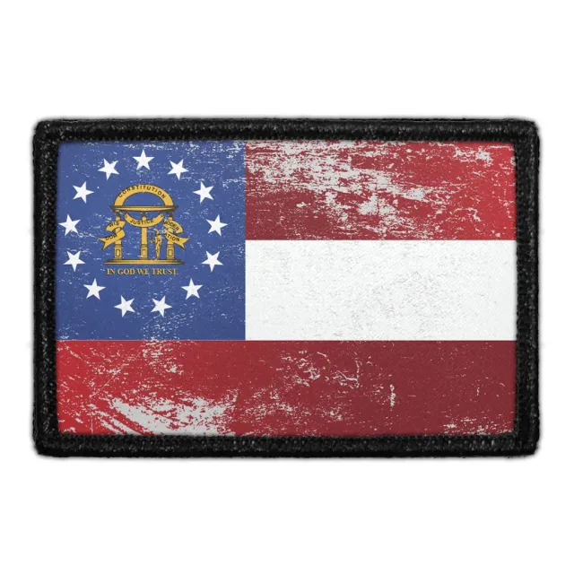 Pull Patch Georgia Flag patch farve 76x51 mm
