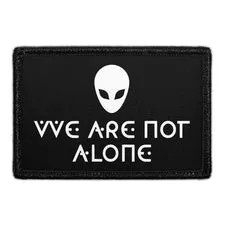 Pull Patch Alien Head We Are Not Alone velcromærke