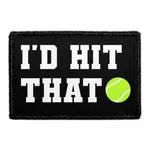 Pull Patch I'd Hit That patch med velcro tennis