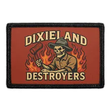 Pull Patch Dixieland Destroyers patch velcro humor