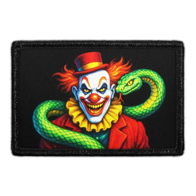 Pull Patch Circus Serpent Scary Clown patch med velcro