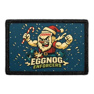 Pull Patch Eggnog Enforcers julepatch med velcro