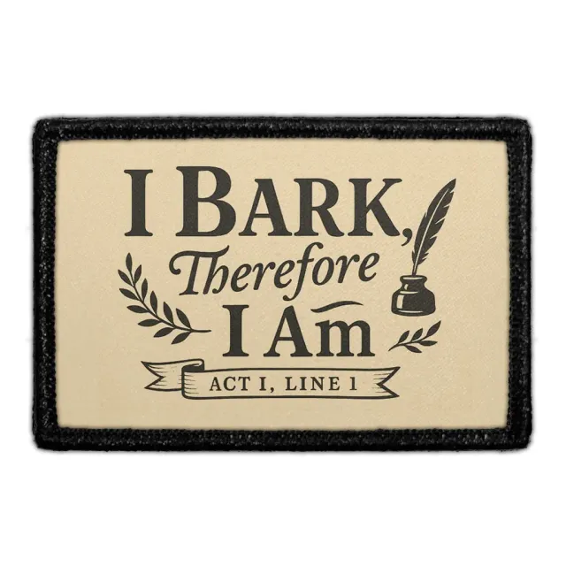 Pull Patch I Bark hundepatch med velcro 7,6 cm