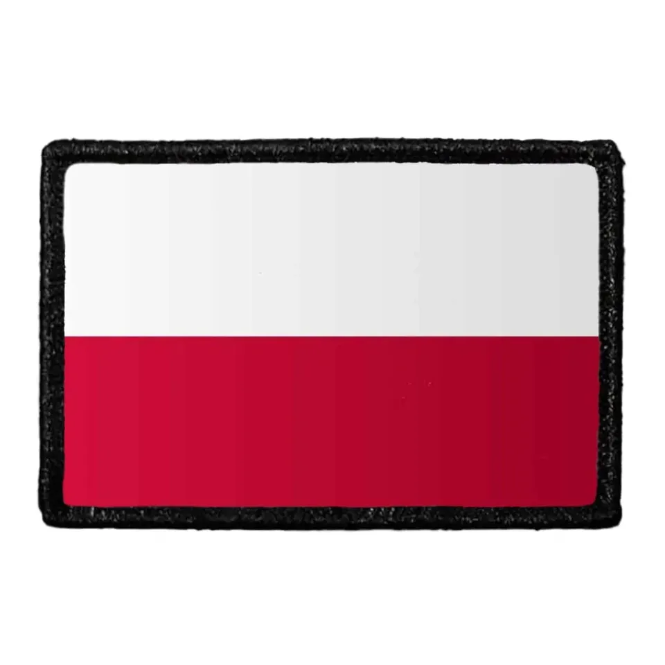 Pull Patch Poland Flag patch farve velcro
