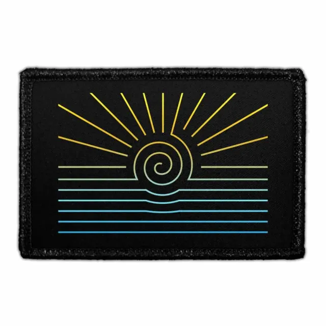 Pull Patch Sun And Sea Geometric patch med velcro geometrisk