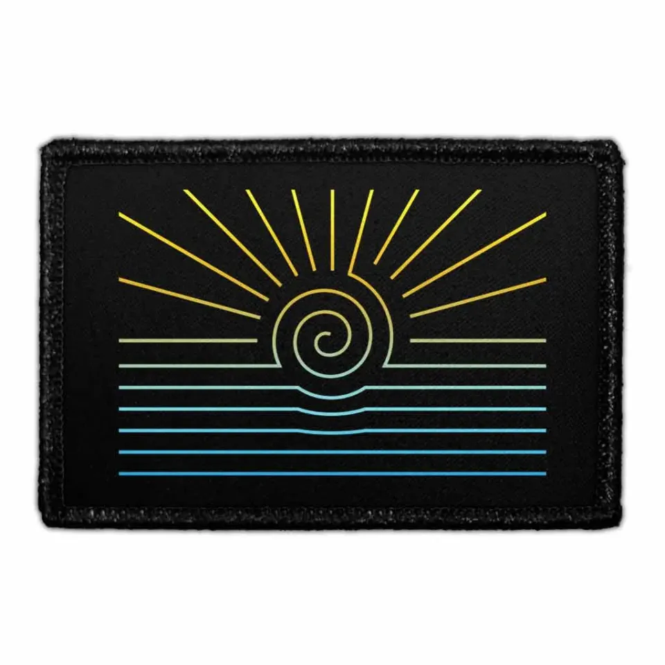 Pull Patch Sun And Sea Geometric patch med velcro geometrisk