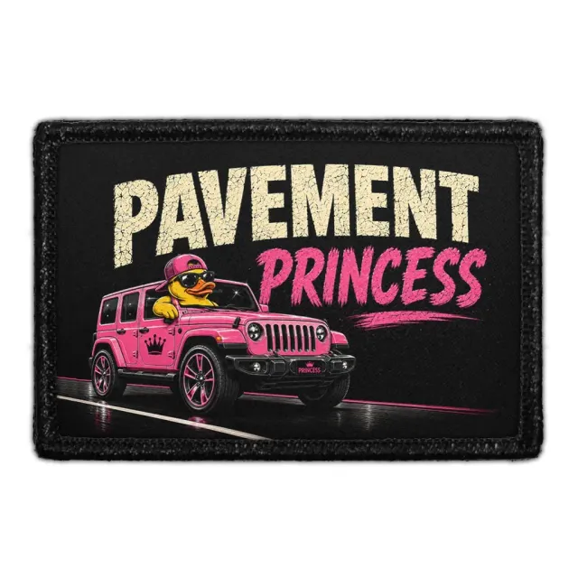 Pull Patch Pavement Princess patch 3x2 velcro offroad