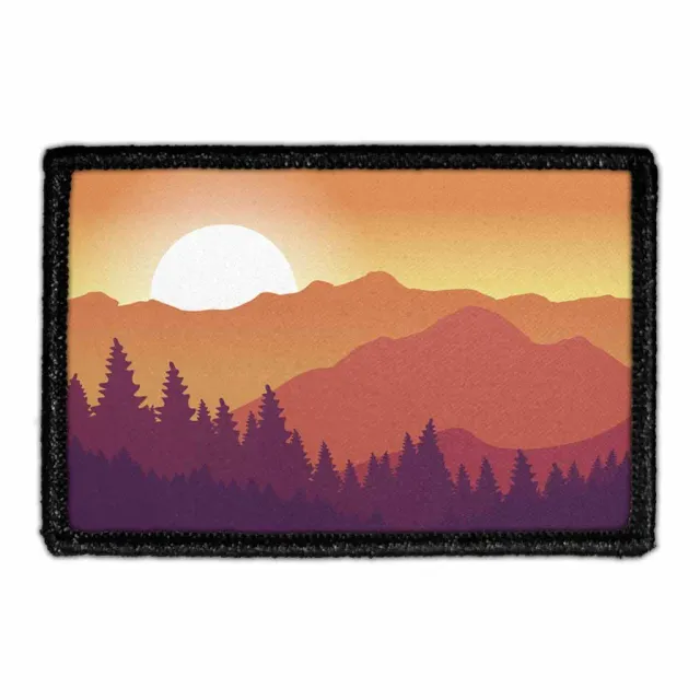 Pull Patch Smokey Mountain Sunset patch velcro outdoor