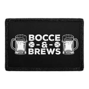 Pull Patch Bocce & Brews patch med velcro bocce
